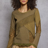 Lace Detail Long Sleeve