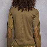 Lace Detail Long Sleeve