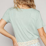 Vintage Stone Wash V-neck