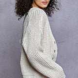 Flower Button Cardigan