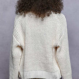 Flower Button Cardigan