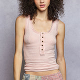 Knit Henley Tank