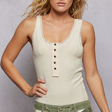 Knit Henley Tank