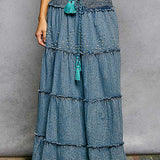 Denim Maxi Skirt