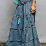 Denim Maxi Skirt