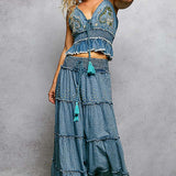 Denim Maxi Skirt
