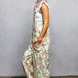 Cream Floral Overall