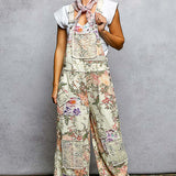 Cream Floral Overall