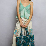 Velvety Woven Tote