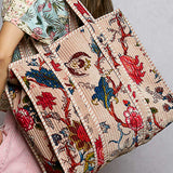 Velvety Woven Tote