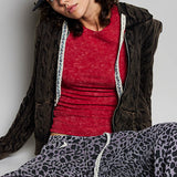 Knit Stone Wash Hoodie