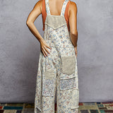 Floral and Lace Detail Overall