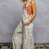 Floral and Lace Detail Overall