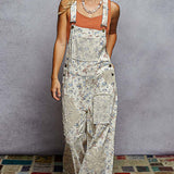Floral and Lace Detail Overall