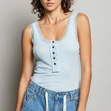 Knit Henley Tank