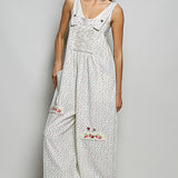 Soft Floral Overalls