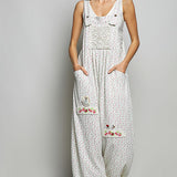 Soft Floral Overalls