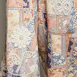 Floral Crochet Detail Overalls