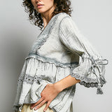 Sage Linen Blouse
