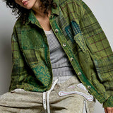 Green patchwork Jacket