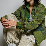 Green patchwork Jacket