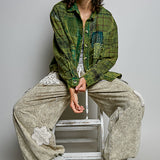 Green patchwork Jacket