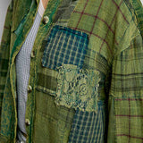 Green patchwork Jacket