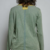 Green Henley Top