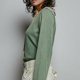 Green Henley Top