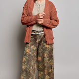 Cable Knit Rust Sweater