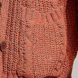 Cable Knit Rust Sweater