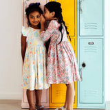 Campus Cutie Flutter Sleeve Twirl Dress