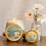 Watercolor Pressed Floral Candles