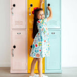 School Rules S/S Pocket Twirl Dress