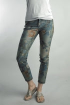 Load image into Gallery viewer, Floral Reversible Jeans

