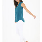 Embroidered Casual Button Down Blouse
