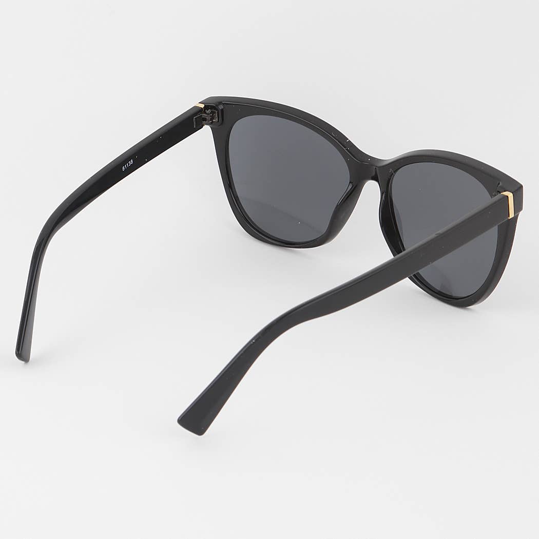 Minimal Round Cateye Sunglasses
