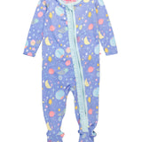 Baby Girls Starry Dreams Bamboo Viscose Footed Ruffle One Piece Pajama