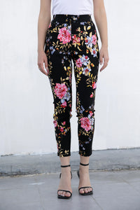 Floral Pull-on Pants