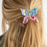 Dusty Blue Butterfly Hair Claw