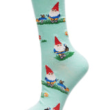 Gnome Invasion Bamboo Blend Crew Socks