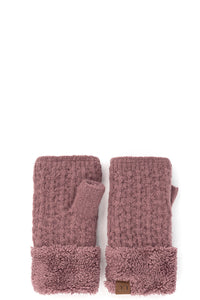 Waffle Knit Fingerless Glove