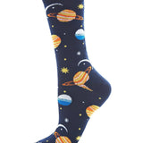 MeMoi Planetarium Novelty Crew Socks