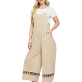 Jumpsuit Midi Natural Hand Stitched