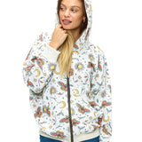 Zip-up Hoodie Whimsical Butterfly Celestial Print