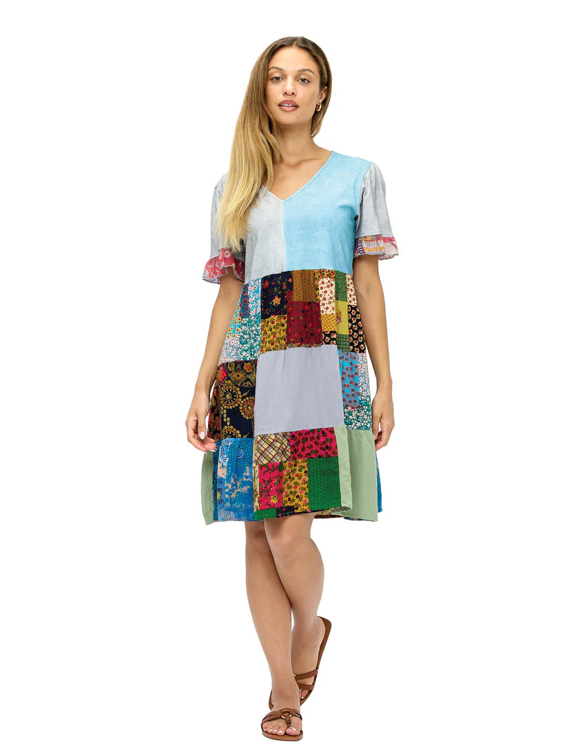 elegant patchwork sleeve dress Elegant Women Irregular Ruffle Patchwork Dress Lantern Sleeve Stand Ne Simplepromdress