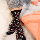 Mushroom Field Bamboo Blend Crew Sock