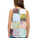 Boho Floral Patchwork Top