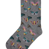 MeMoi Butterfly Bamboo Blend Crew Socks