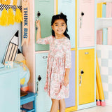 Dream Big Little One 3/4 Pocket Twirl Dress